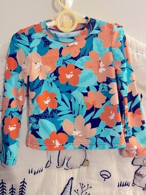 Tropical 2 piece with rash guard